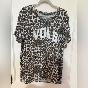 Leopard Print Vols Graphic Tee